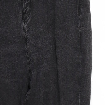 Denim & Co. Womens Black   Skinny Jeans Size 16 L23 in