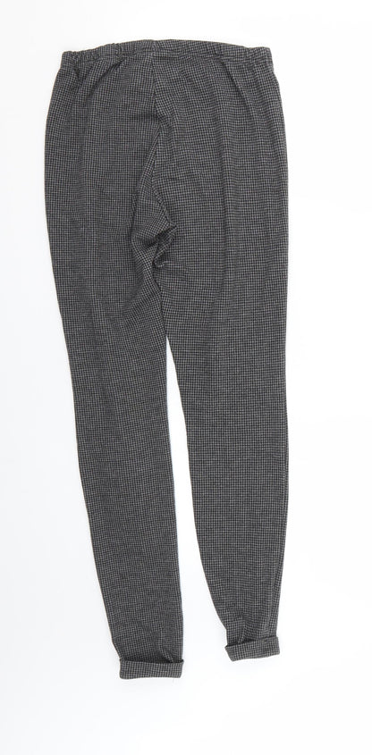 New Look Womens Grey Argyle/Diamond  Trousers  Size 10 L24 in