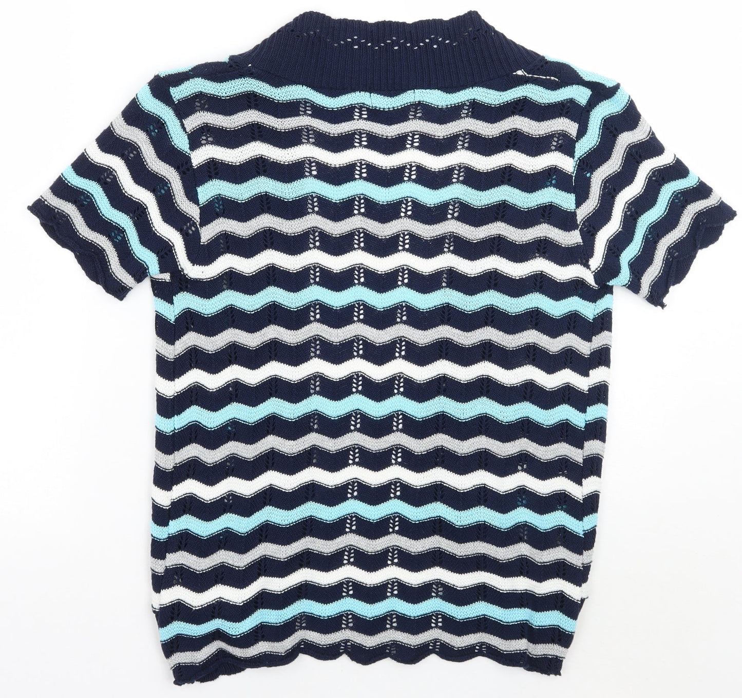 Womens UK Size M Me Blue Cardigan Jumper