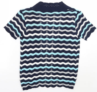 Womens UK Size M Me Blue Cardigan Jumper