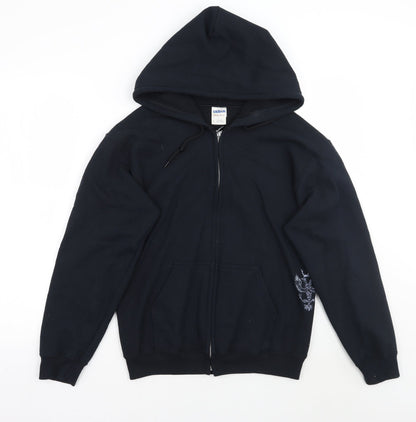 Mens UK Size S Gildan Black Jacket