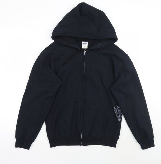 Mens UK Size S Gildan Black Jacket
