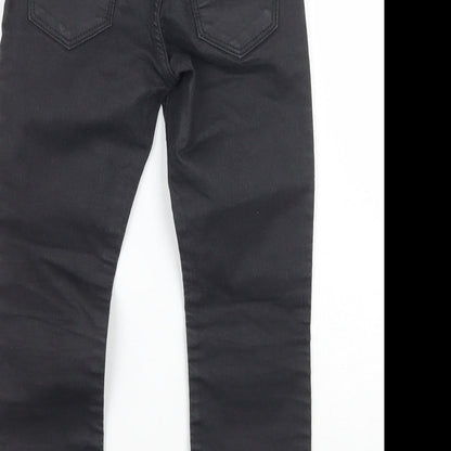 Gap Girls Black   Straight Jeans Size 6 Years
