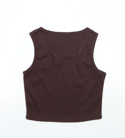 SheIn Womens Brown   Basic T-Shirt Size XS