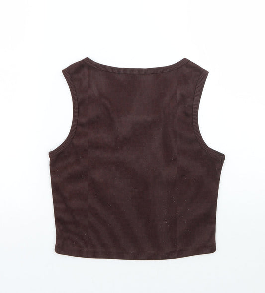 SheIn Womens Brown   Basic T-Shirt Size XS