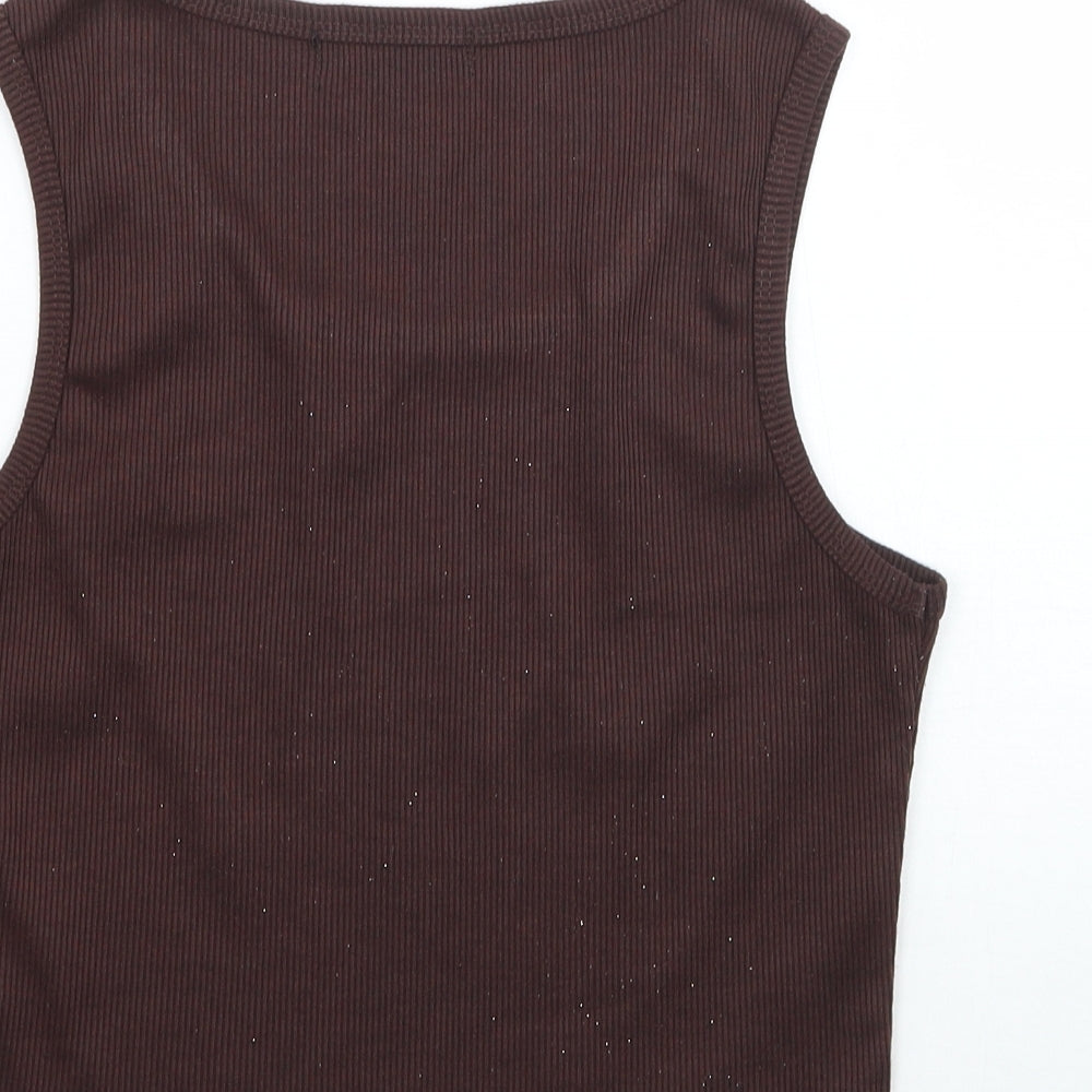 SheIn Womens Brown   Basic T-Shirt Size XS