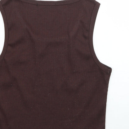 SheIn Womens Brown   Basic T-Shirt Size XS