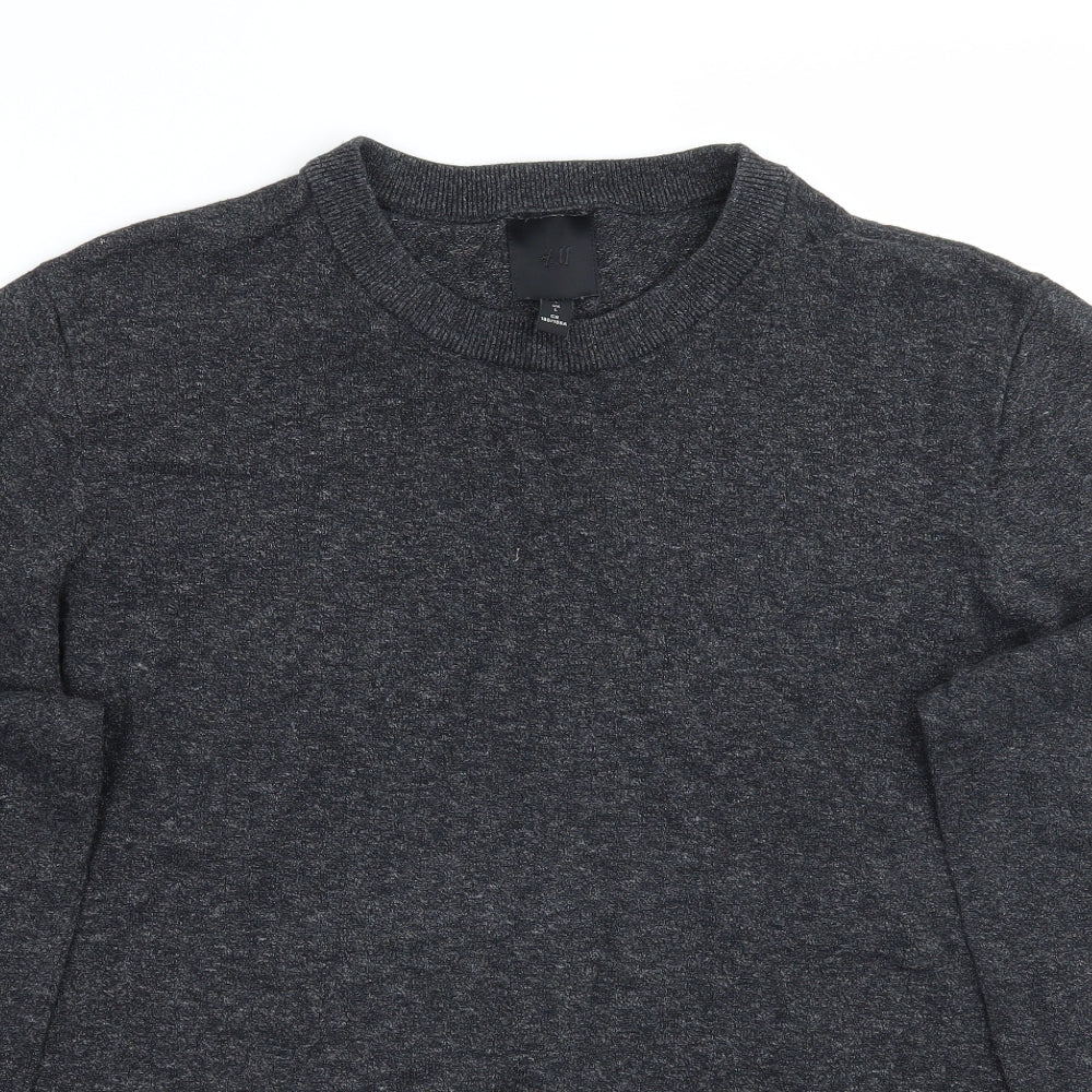 H&M Mens Grey   Pullover Jumper Size L