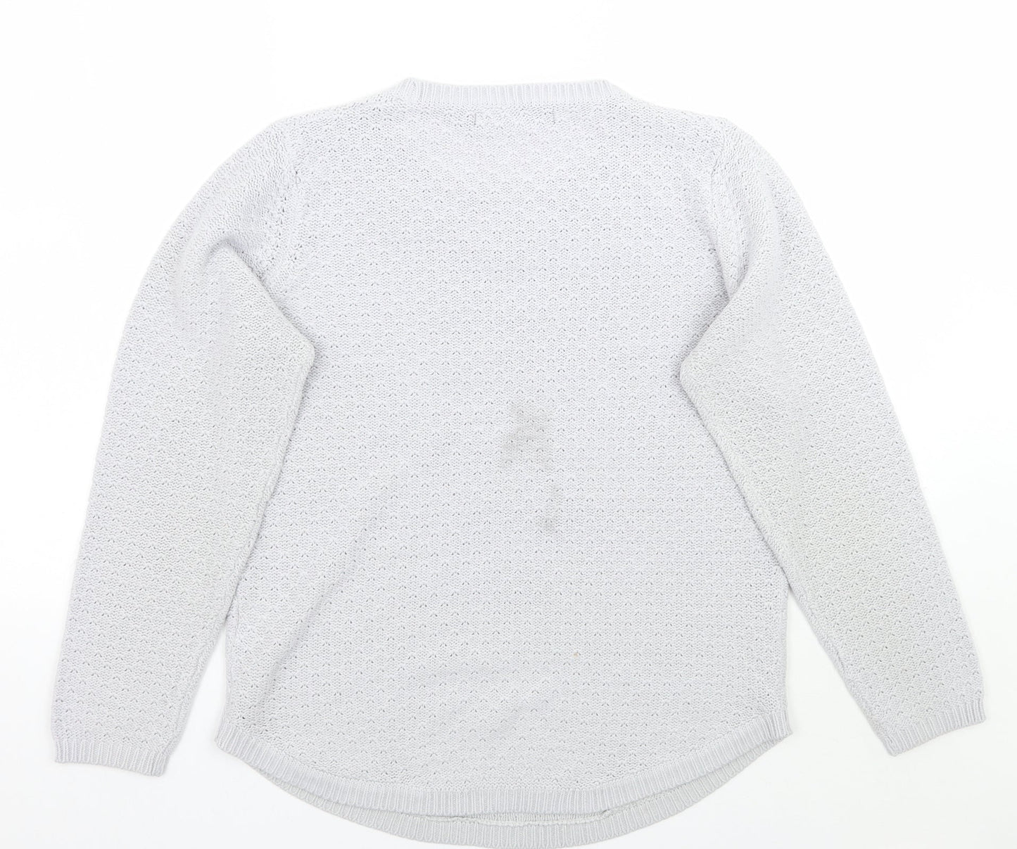 Womens UK Size M Isle Grey Pullover Jumper