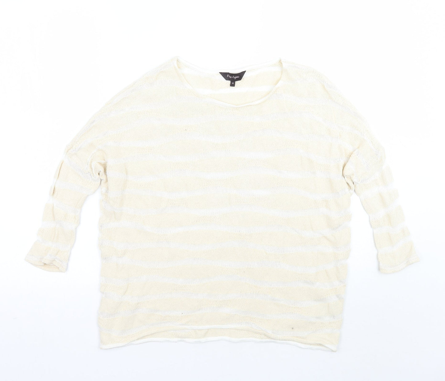 Womens UK Size 10 Phase Eight Beige Pullover Jumper