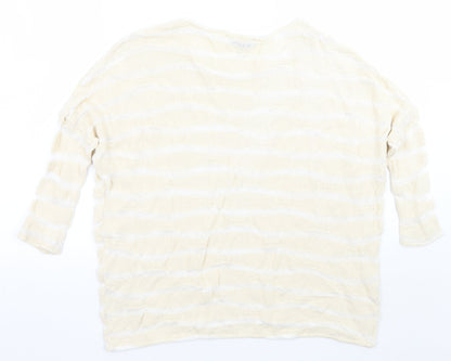 Womens UK Size 10 Phase Eight Beige Pullover Jumper