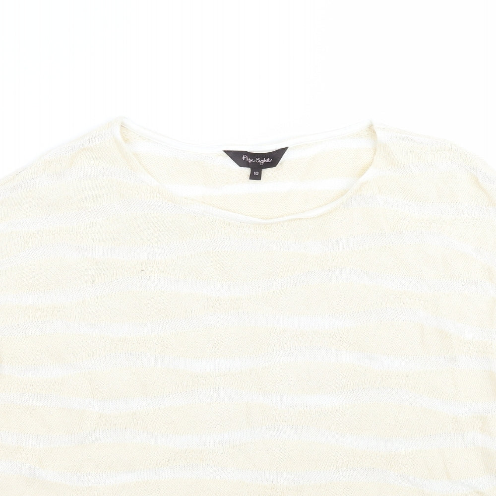 Womens UK Size 10 Phase Eight Beige Pullover Jumper