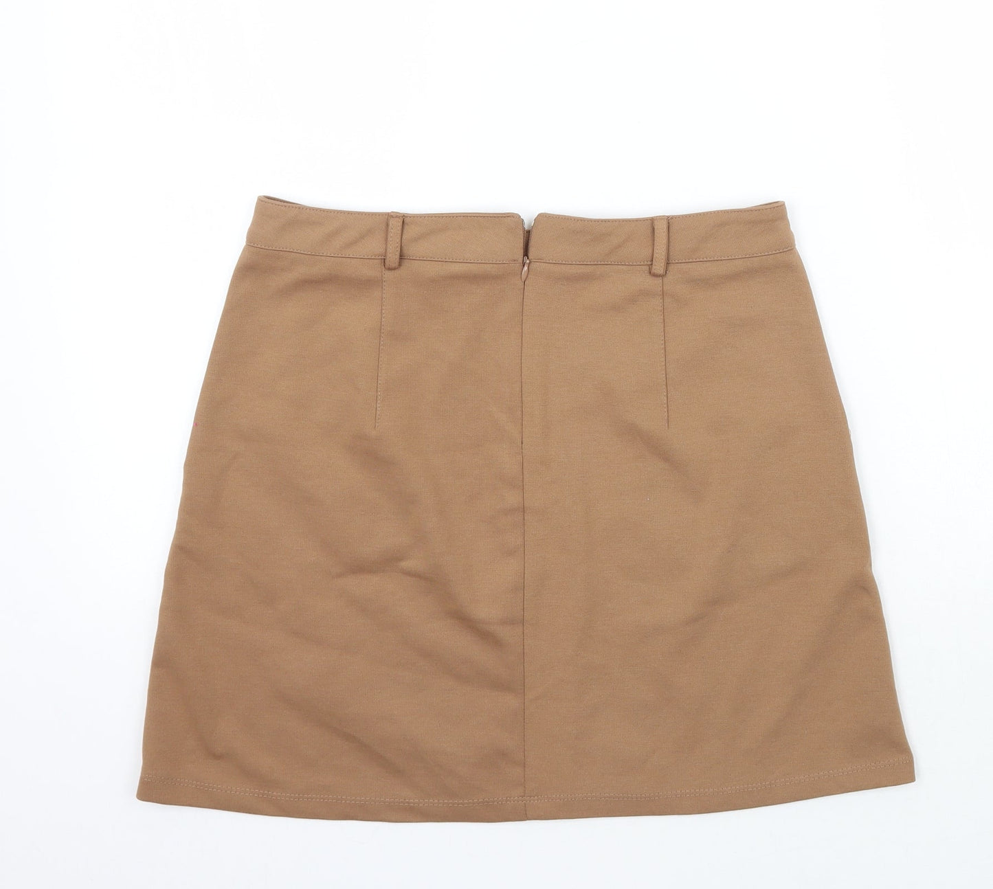Newlook Womens Beige   A-Line Skirt Size 10
