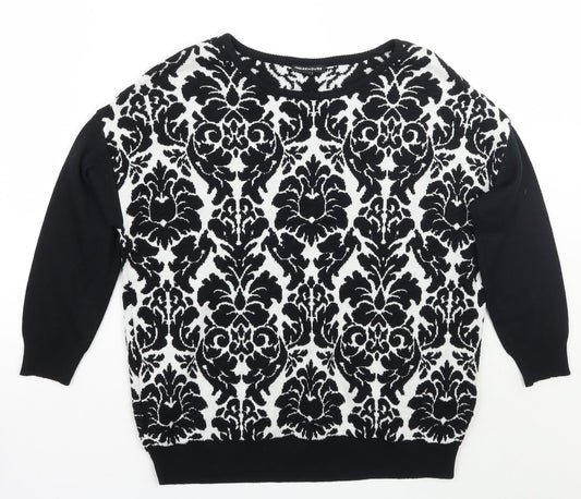 Womens UK Size 6 Warehouse Black Pullover Jumper
