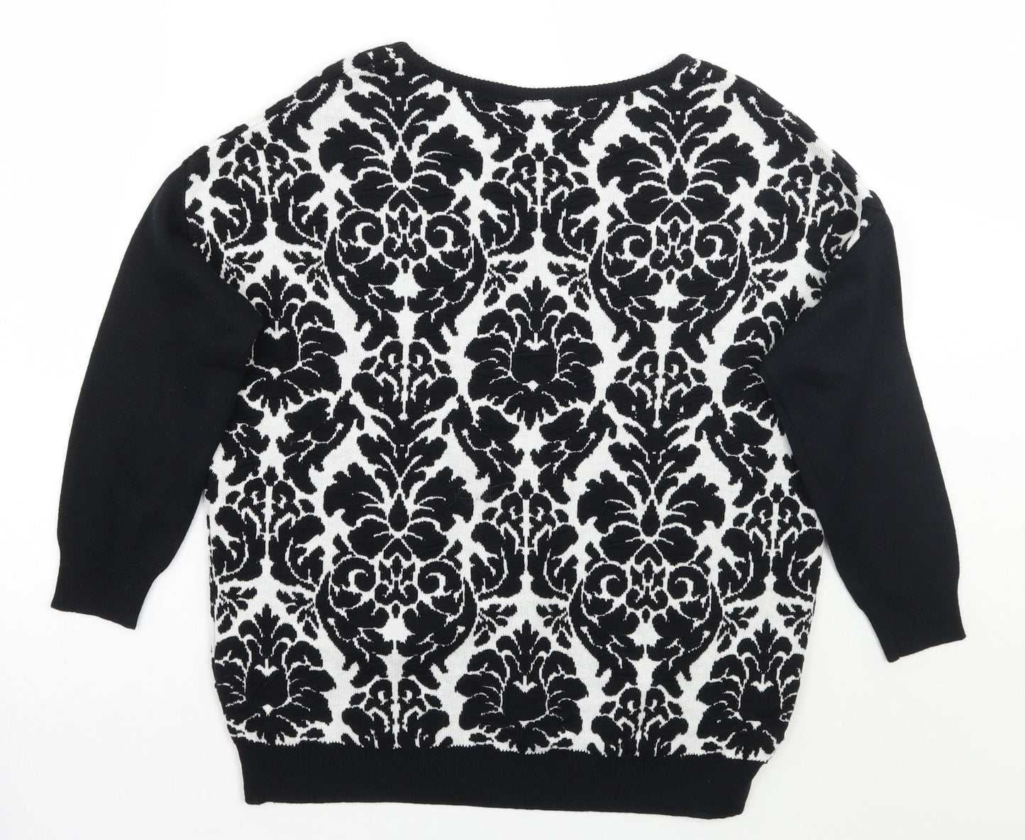 Womens UK Size 6 Warehouse Black Pullover Jumper