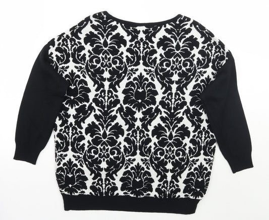 Womens UK Size 6 Warehouse Black Pullover Jumper