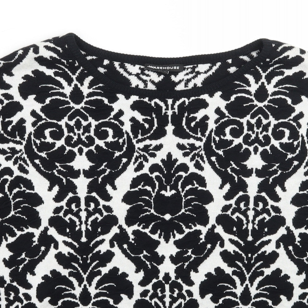 Womens UK Size 6 Warehouse Black Pullover Jumper