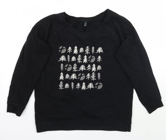 Earth Positive Womens Black   Pullover Jumper Size XL