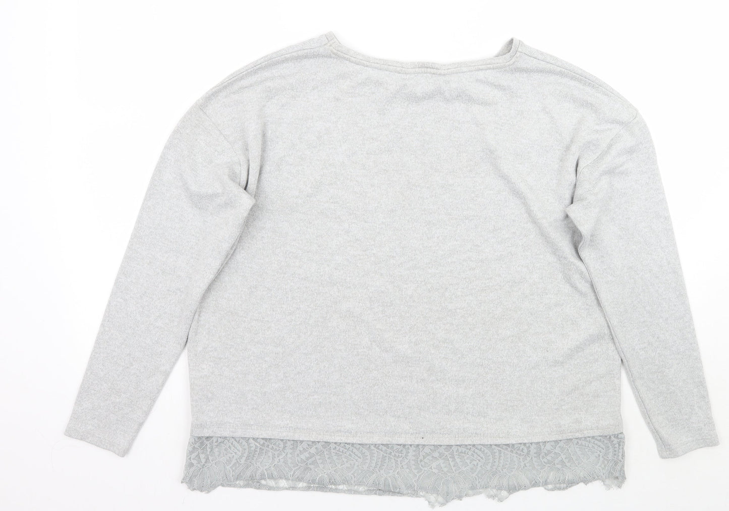 F&F Womens Grey   Pullover Jumper Size 14