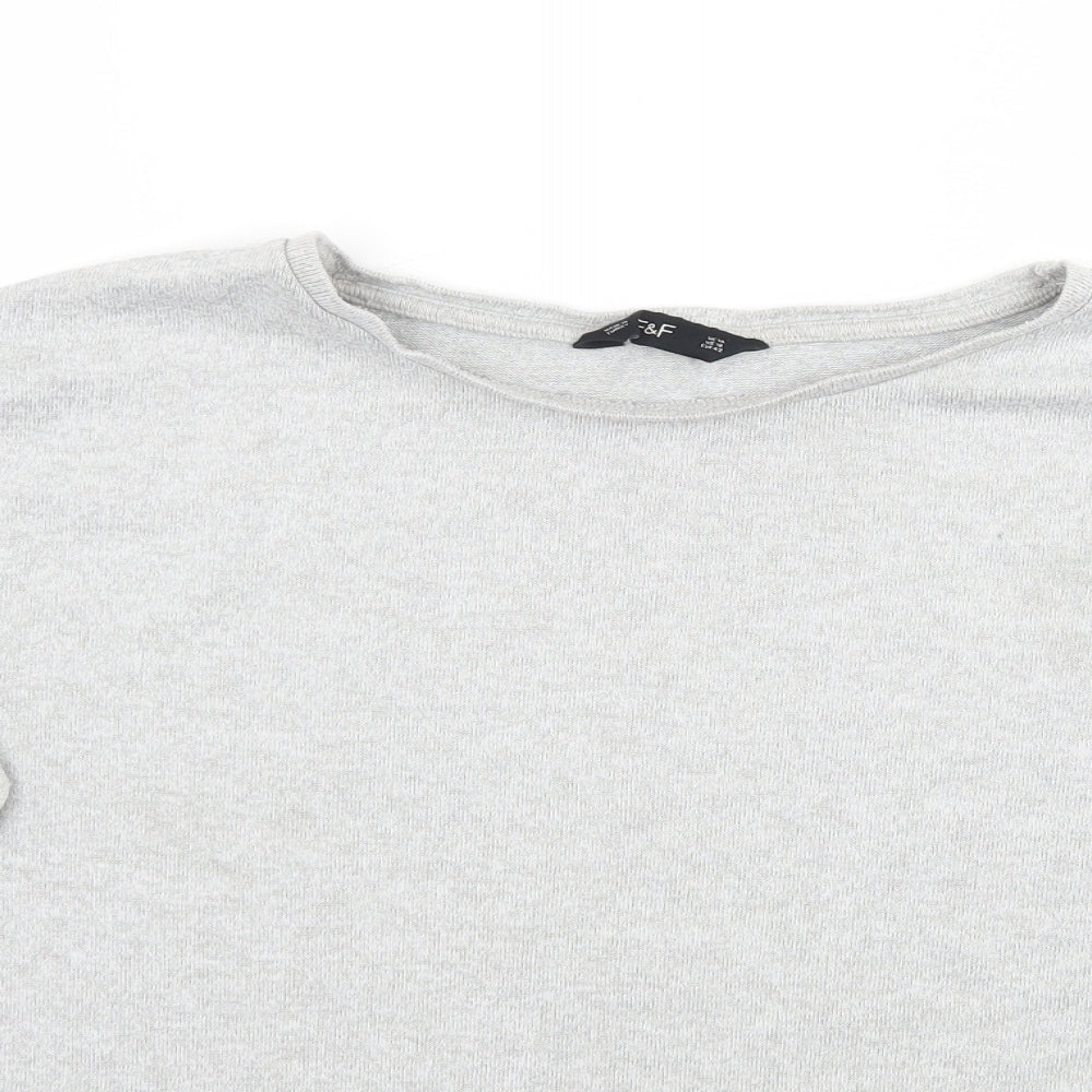 F&F Womens Grey   Pullover Jumper Size 14