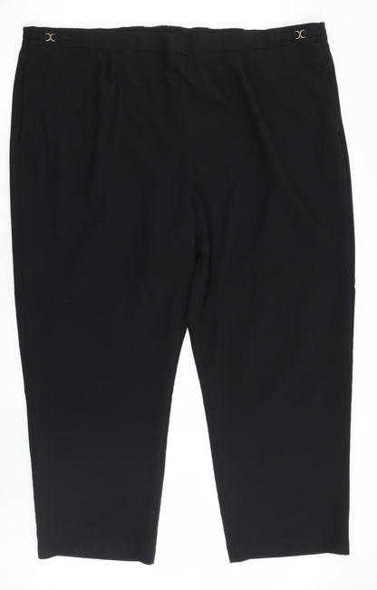 BM Womens Black   Trousers  Size 22 L28 in