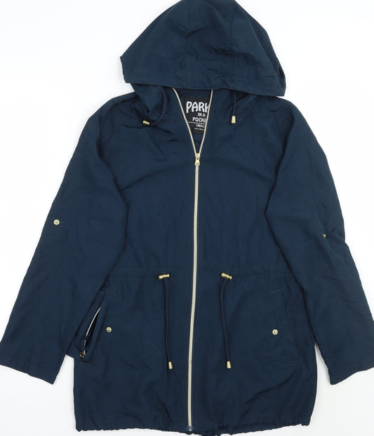 Primark Womens Blue   Parka Coat Size 6