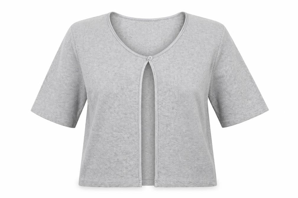 Womens UK Size L Nouveau Edition Grey Cardigan Jumper