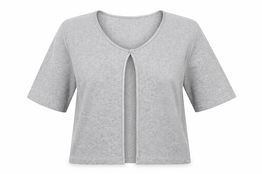 Womens UK Size L Nouveau Edition Grey Cardigan Jumper