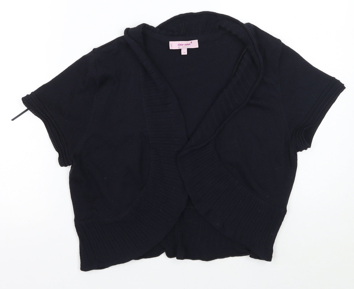 Womens UK Size 16 Per Una Blue Cardigan Jumper