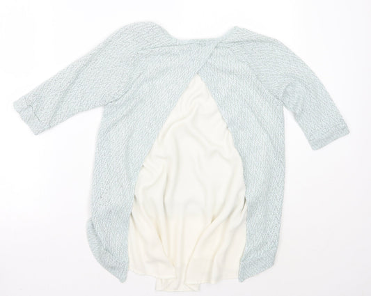 Casual Couture by Green Envelope Womens Blue   Pullover Jumper Size S