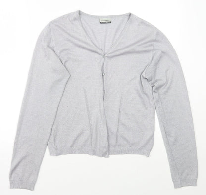 Womens UK Size 12 Clockhouse Grey Cardigan Jumper