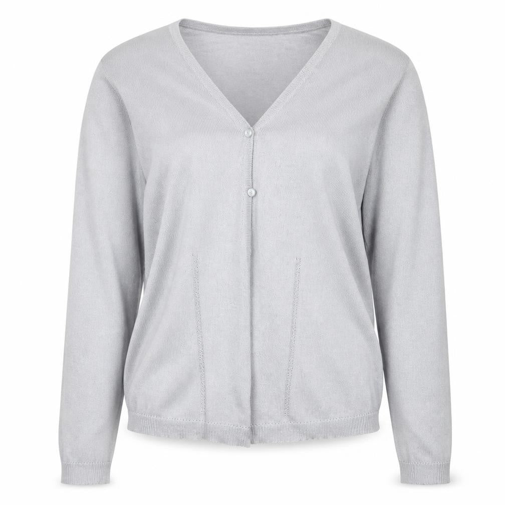 Womens UK Size 12 Clockhouse Grey Cardigan Jumper