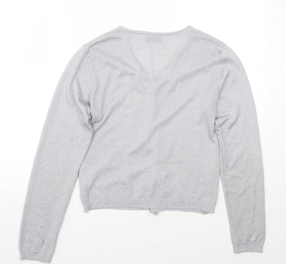 Womens UK Size 12 Clockhouse Grey Cardigan Jumper