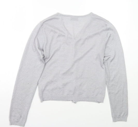 Womens UK Size 12 Clockhouse Grey Cardigan Jumper