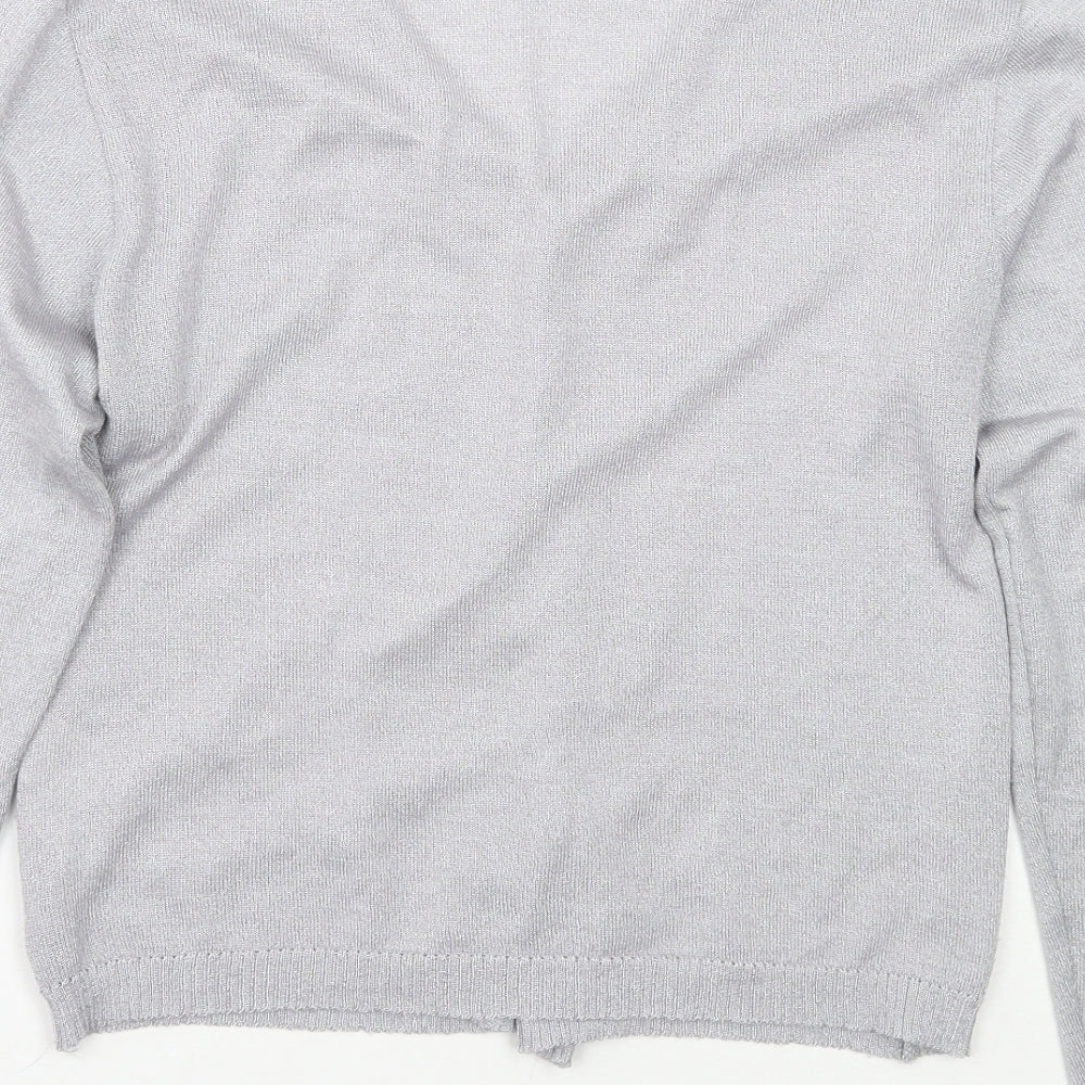 Womens UK Size 12 Clockhouse Grey Cardigan Jumper