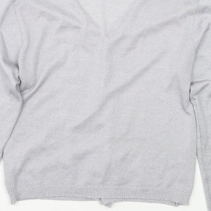 Womens UK Size 12 Clockhouse Grey Cardigan Jumper