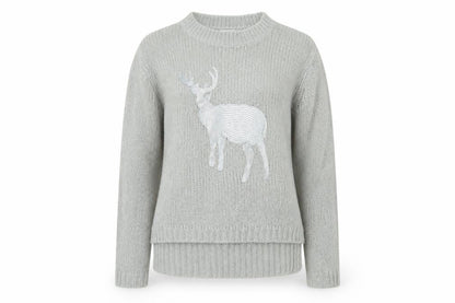 Womens UK Size 10 NEXT Grey Pullover Jumper