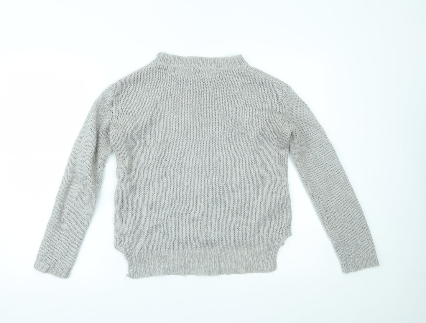 Womens UK Size 10 NEXT Grey Pullover Jumper
