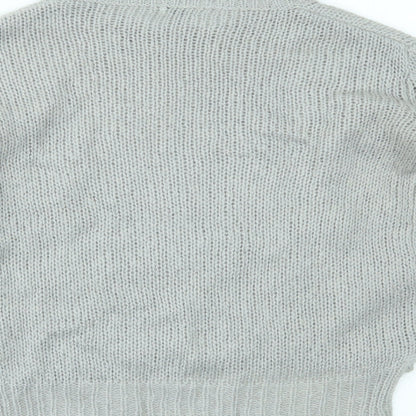Womens UK Size 10 NEXT Grey Pullover Jumper
