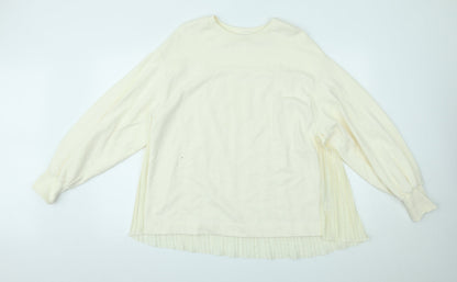 Womens UK Size M Zara Ivory Pullover Jumper