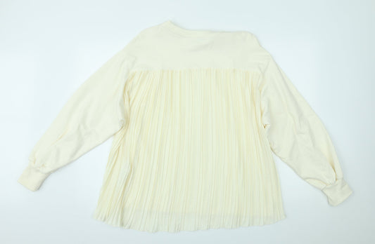 Womens UK Size M Zara Ivory Pullover Jumper