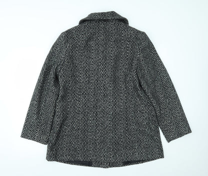 Womens UK Size 16 EWM Grey Overcoat
