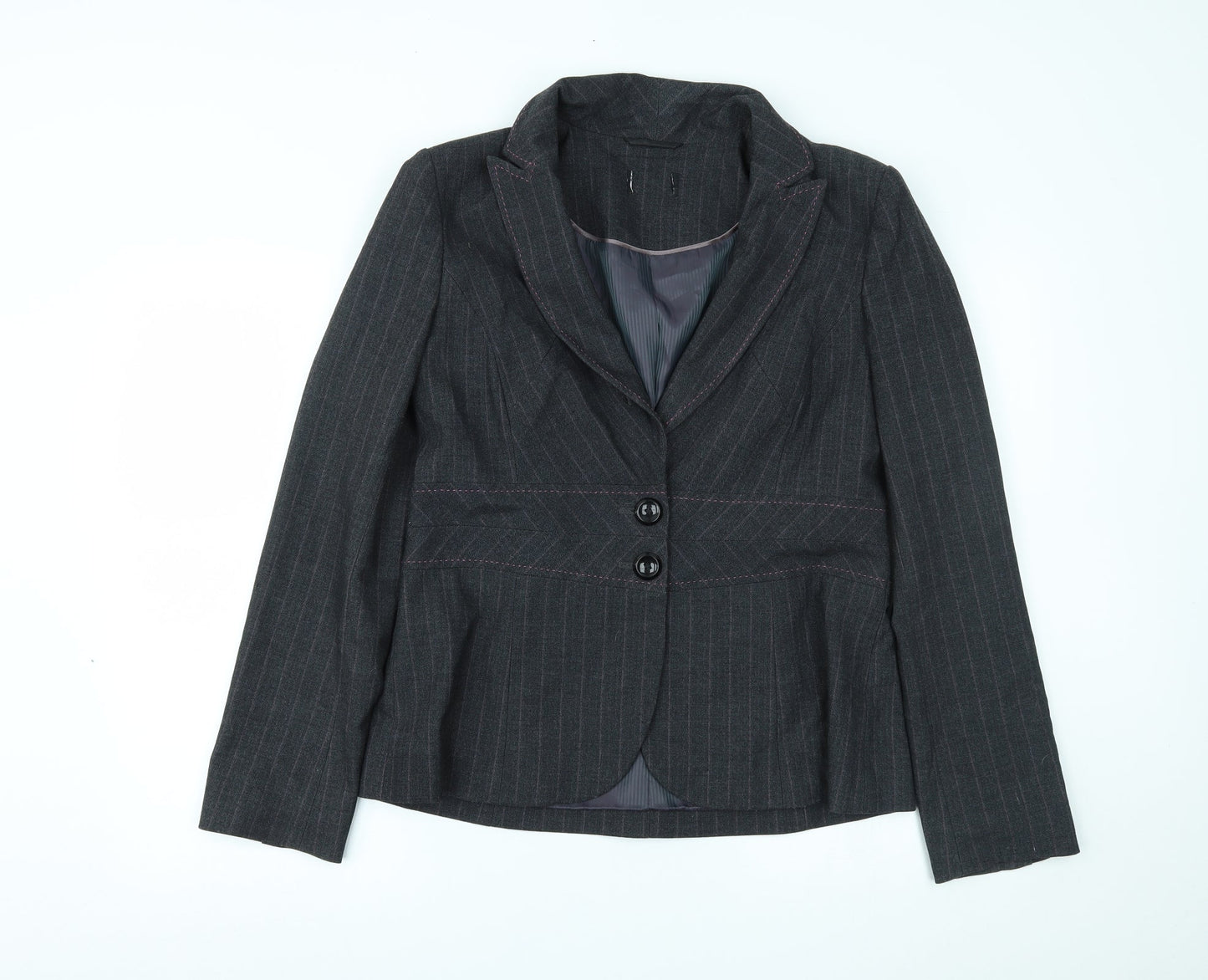 Womens UK Size 14 Preworn Grey Jacket