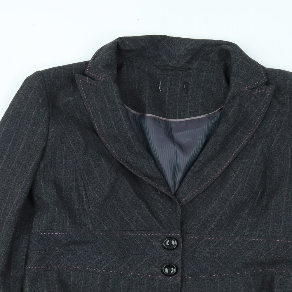 Womens UK Size 14 Preworn Grey Jacket