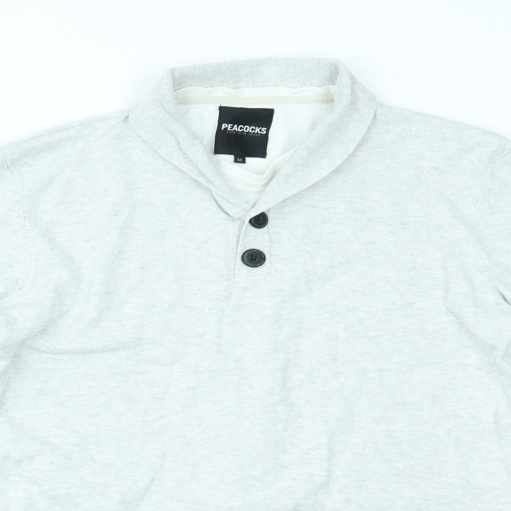 Peacocks Mens Grey   Pullover Jumper Size M