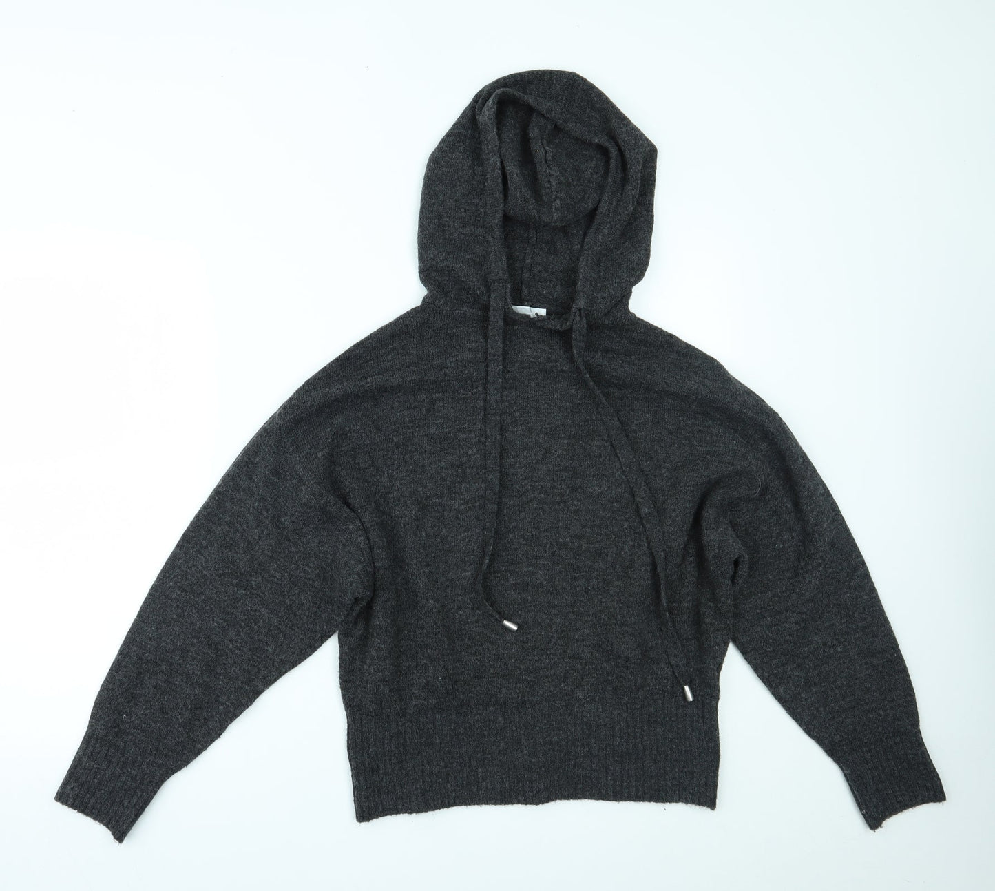 H&M Womens Grey   Pullover Hoodie Size S