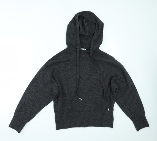 H&M Womens Grey   Pullover Hoodie Size S