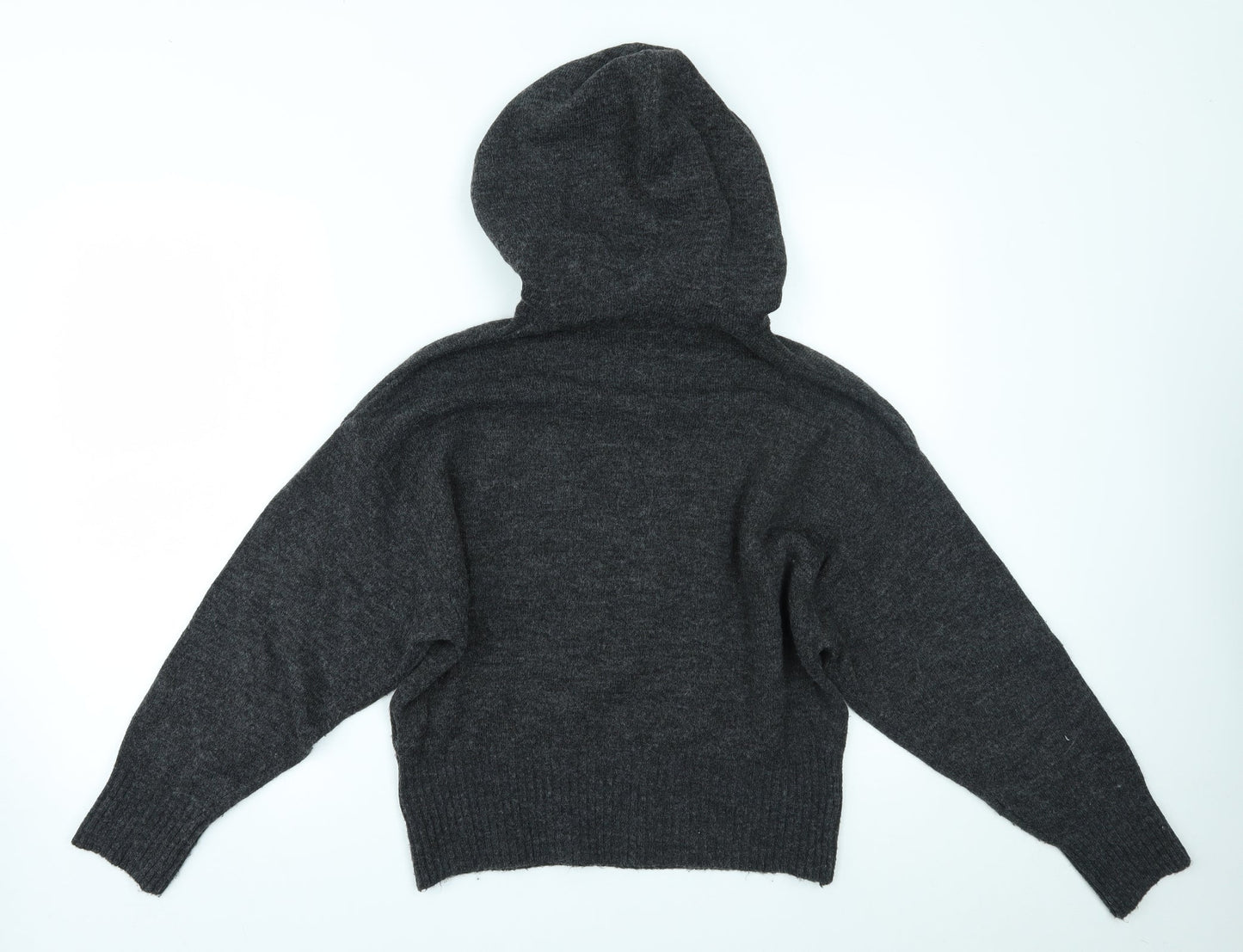 H&M Womens Grey   Pullover Hoodie Size S