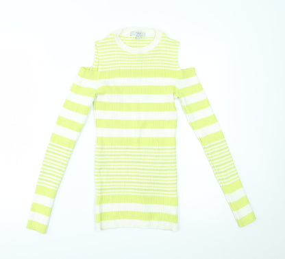 Womens UK Size 10 NEXT Green Basic Blouse