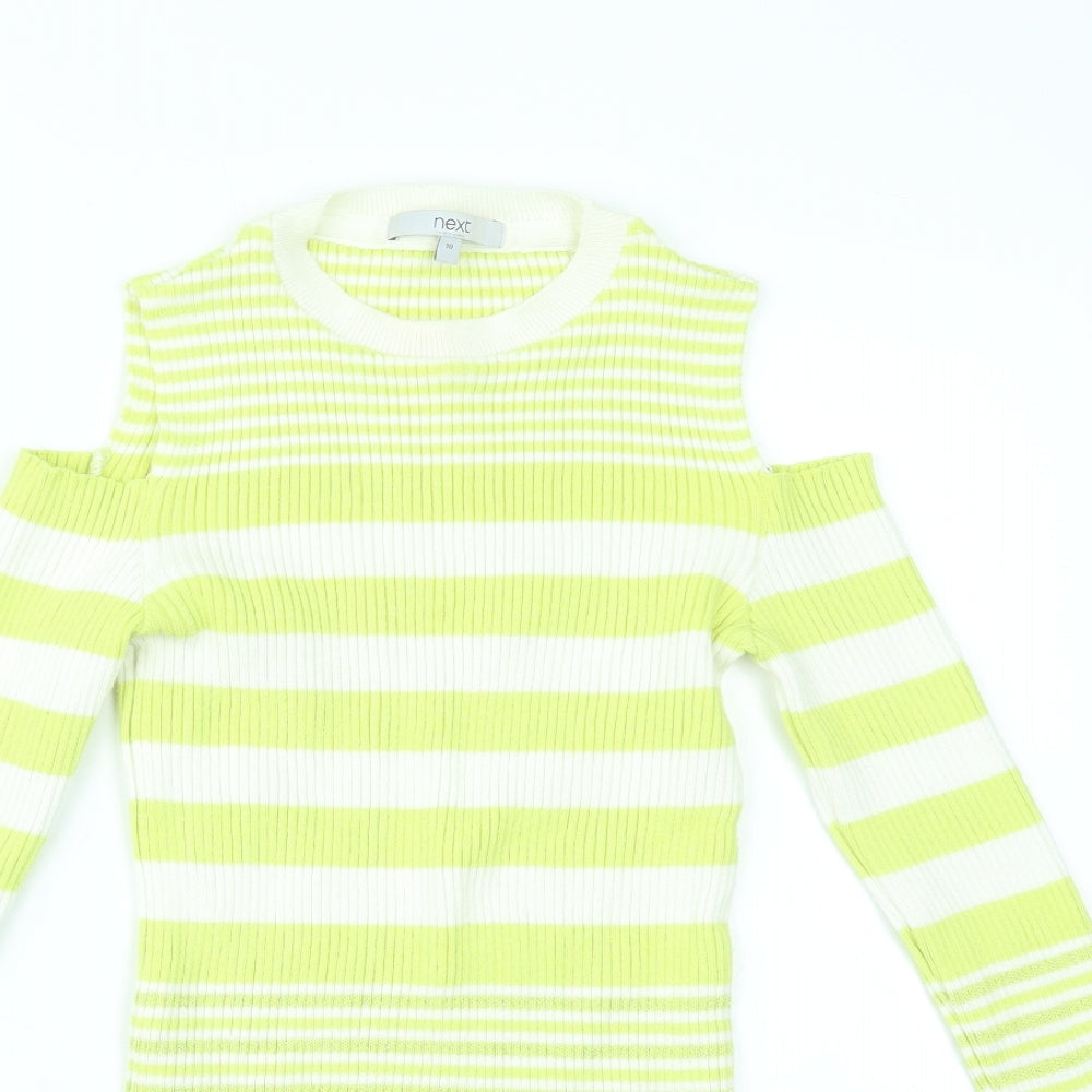 Womens UK Size 10 NEXT Green Basic Blouse